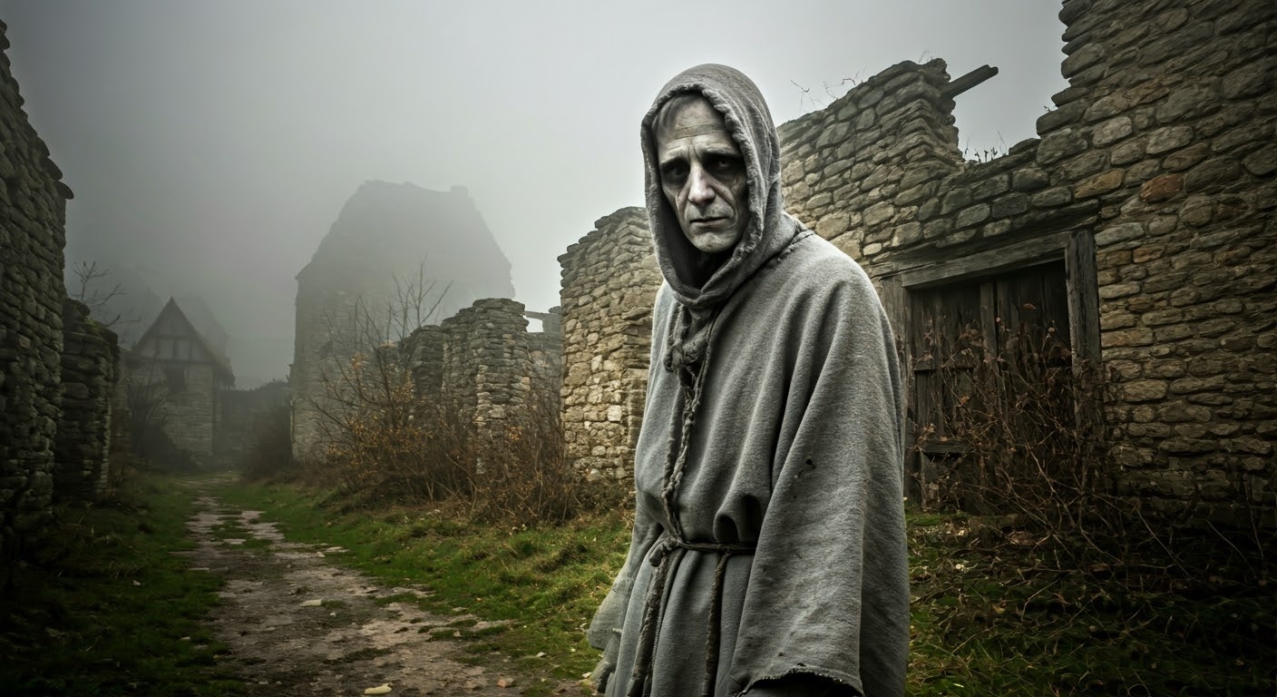 ghost deserted medieval village